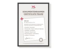 Walther - Cadre photo - Conçu pour : A4 (21x29.7 cm) - plastique, MDF - rectangulaire