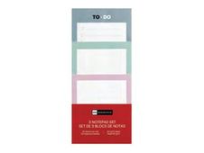 Miquelrius To Do - Notepad set - 90 hojas / 180 páginas - blanco (paquete de 3)