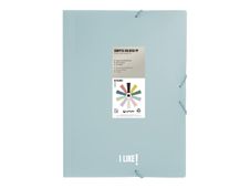 Grafoplas I Like! - Carpeta de 3 solapas - para Folio - azul claro