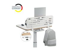 Leitz Ergo - Pegboard desk organizer - 2 crochets - carte MDF - blanc