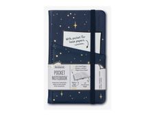 If by CATWALK Bookaroo - Bloc-note de poche - 96 feuilles / 192 pages - ivoire - ligné - Moon & Stars 