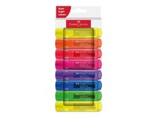 Faber-Castell Superfluorescent - Pack de 8 surligneurs - couleurs néon assorties - encre à l'eau - 1-2-5 mm