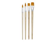 Pebeo Artist - Lot de pinceaux - 4 parties - rond, plat - taille : 16, 20, 24