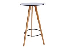 OFFICEPRO BREAK - Table - rond - bois (MDF) - noir - noir