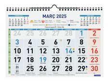 Finocam - Calendario - montaje en pared - 2025 - un mes vista - 300 x 210 mm - fecha