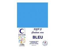 Elve Class Pep's - 12 Classeurs à attaches - 240 x 320 mm - bleu