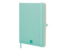 Finocam Nexo - Cuaderno - A5 (148 x 210 mm) - 72 hojas / 144 páginas - papel blanco roto - forrado - tapa turquesa - poliuretano (PU)