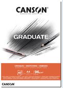 Canson Graduate - Bloc dessin croquis - 40 feuilles - A4 - 96 gr