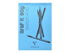 Clairefontaine Graf It - Carnet de croquis - 80 feuilles - A6 - 90 gr - blanc
