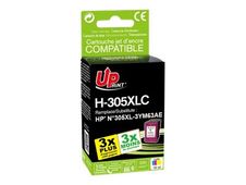 Cartouche compatible HP 305Xl - cyan, magenta, jaune - UPrint H.305XLCL  