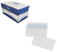 La Couronne - 200 Enveloppes DL 110 x 220 mm - 80 gr - sans fenêtre - blanc - bande auto-adhésive