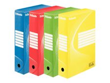 Esselte Vivida - 4 boîtes archives - dos 8 cm - couleurs assorties