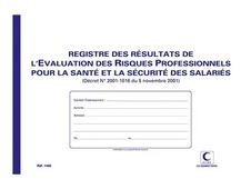 ELVE - Registre des résultats d'évaluation des risques professionnels - A4