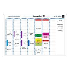 Exacompta - Planning hebdomadaire magnétique - effaçable à sec - 90 x 59 cm