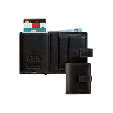 Maverick Dakota - Portefeuille compact protecteur de cartes RFID - noir