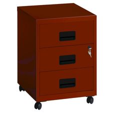 Caisson mobile - 3 tiroirs - terracota