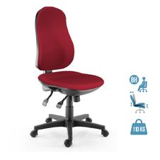 Fauteuil de bureau LIBRA - accoudoirs en option - Rouge