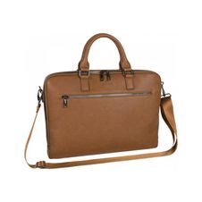 Oberthur Détroit - Sacoche slim pour ordinateur portable 15,6" - camel