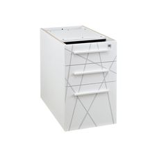Caisson bout de bureau Sunday - L42XH71xP60 cm - blanc graphic