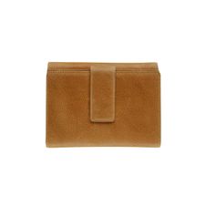 Porte-monnaie fermeture à bouton avec 4 poches fenêtres Savannah - cognac - label M