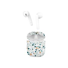 T'nB Exclusiv Terrazzo - Kit main libre - écouteur sans fil bluetooth - blanc boitier terra