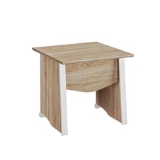 Bureau MAMBO - 80 cm - Pieds panneaux - Chêne Sonoma/blanc