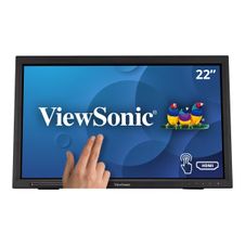ViewSonic TD2223 - Écran LED - 22" (21.5" visualisable) - écran tactile - 1920 x 1080 Full HD (1080p) @ 75 Hz - TN - 250 cd/m² - 1000:1 - 5 ms - HDMI, DVI-D, VGA - haut-parleurs