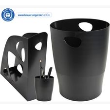 Exacompta - Set de bureau - 3 pièces - plastique - noir