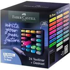 Faber-Castell - Présentoir de bureau - 24 Surligneurs - 46 x 24 cm - neon - metallic - pastel  - 
