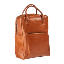 Maverock New Men - Sac à dos pour ordinateur portable 15" - cuir - cognac