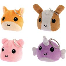 Porte cles Colors réversibles - 9 x 9 cm - 4 decors assortis - Oberthur