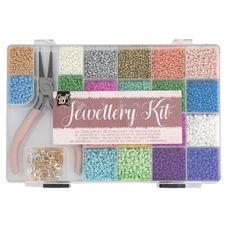 Kit de perles bijoux avec accessoires de création - 20 couleurs