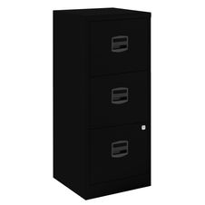 Classeur métallique monobloc - 3 tiroirs - H102 x L41 x P40 cm - noir