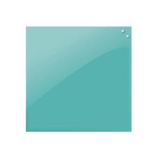 Naga - Tableau en verre 45 x 45 cm - turquoise