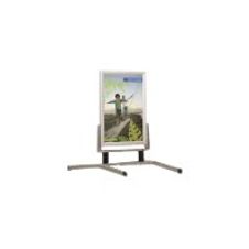 INOVSHOP - Stop-trottoir (Chevalet de sol) 60 x 80 cm - cadre waterproof - double face - pieds métal