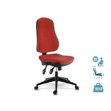 Fauteuil de bureau LIBRA - accoudoirs en option - Rouge
