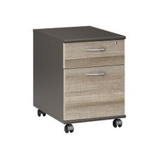 Gautier office JAZZ - Caisson - mobile - 2 tiroirs - chêne gris