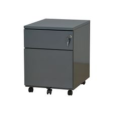 Caisson mobile - 2 tiroirs - anthracite - 56,7 x 54,1 x 41,8 cm