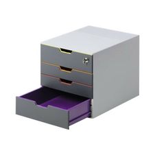 Durable Varicolor Safe - Module de classement 4 tiroirs - multicolore