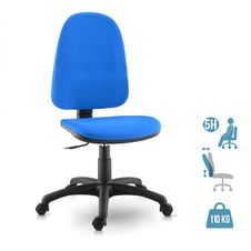 Fauteuil de bureau TORINO - accoudoirs en option - Bleu