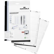 Durable - 200 Cartes prédécoupées pour badges 54 x 90 mm