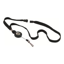 Durable - 10 Lacets pour badge - cordon enrouleur - noir