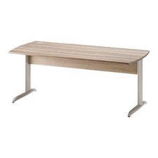 Bureau JAZZ+ - 160 cm - Pieds métal - Chêne gris