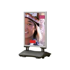 INOVSHOP - Stop-trottoir (Chevalet de sol) A1 - base lestée - double face