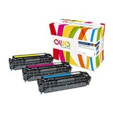 Cartouche laser remanufacturée HP 305A - pack de 3 - cyan, magenta, jaune - Owa