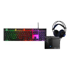 G-LAB Gallium - clavier gamer filaire + souris filaire + casque + tapis