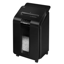 Fellowes AutoMax 100M - destructeur de documents coupe croisée mini-cut - 100 feuilles - Corbeille 23 litres - technologie anti-bourrage