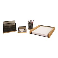 Pierre Henry - Parure de bureau métal/bois