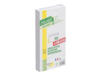 GPV Green - 50 Enveloppes recyclées + 10 gratuites DL 110 x 220 mm - 75 gr - sans fenêtre - bande auto-adhésive