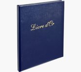 Exacompta - Livre d'or Balacron Shiny avec titre 140 pages blanches - 21x19 cm vertical ass